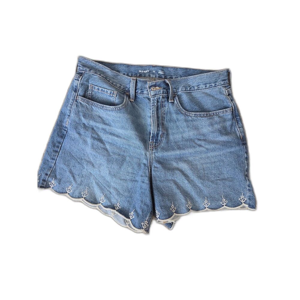 Old Navy Scalloped Lace Jean Shorts (12)
